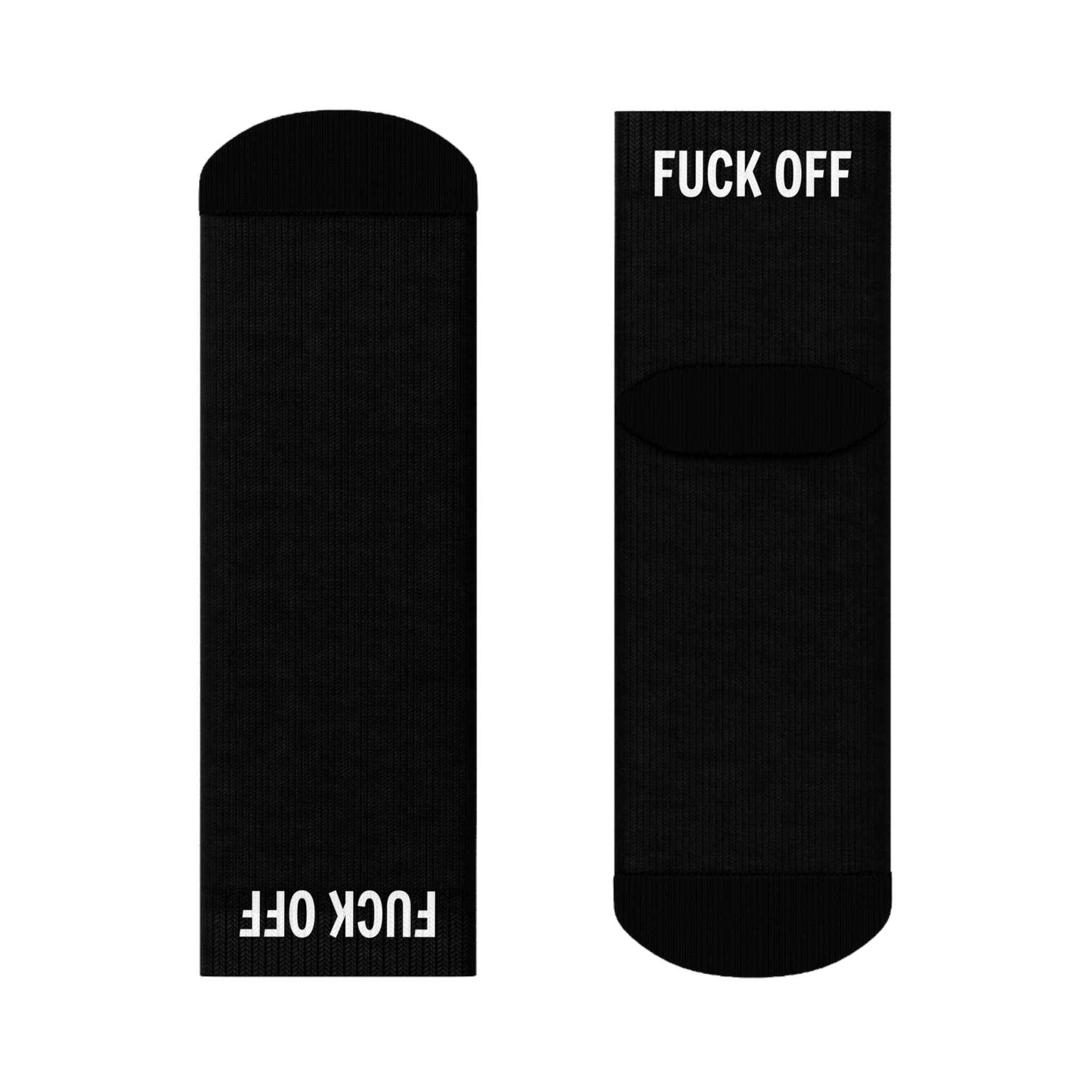 Funny Crew Socks - "Fuck Off" Statement Socks for Casual Wear