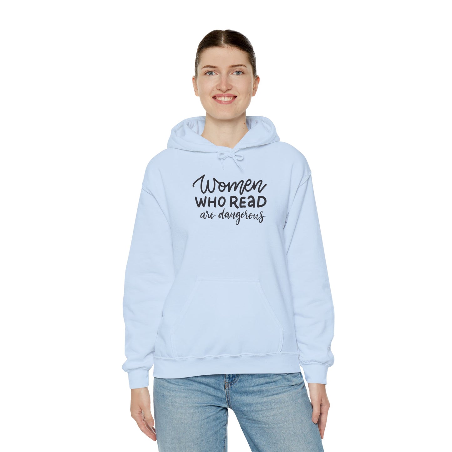 Women Who Read Are Dangerous Hoodie - Unisex Heavy Blend™ Sweatshirt - LUVEN