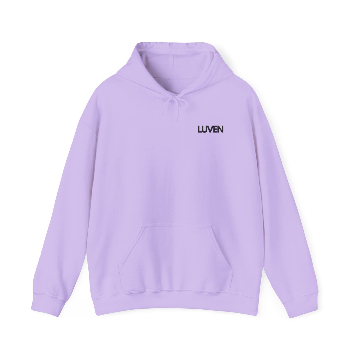 Comfortable Unisex Hooded Sweatshirt with Inspirational Design - Perfect for Relaxation and Everyday Wear - LUVEN