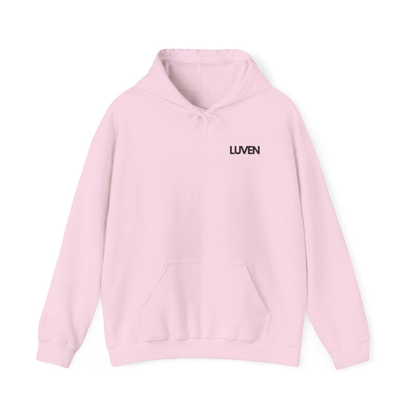 Comfortable Unisex Hooded Sweatshirt with Inspirational Design - Perfect for Relaxation and Everyday Wear - LUVEN