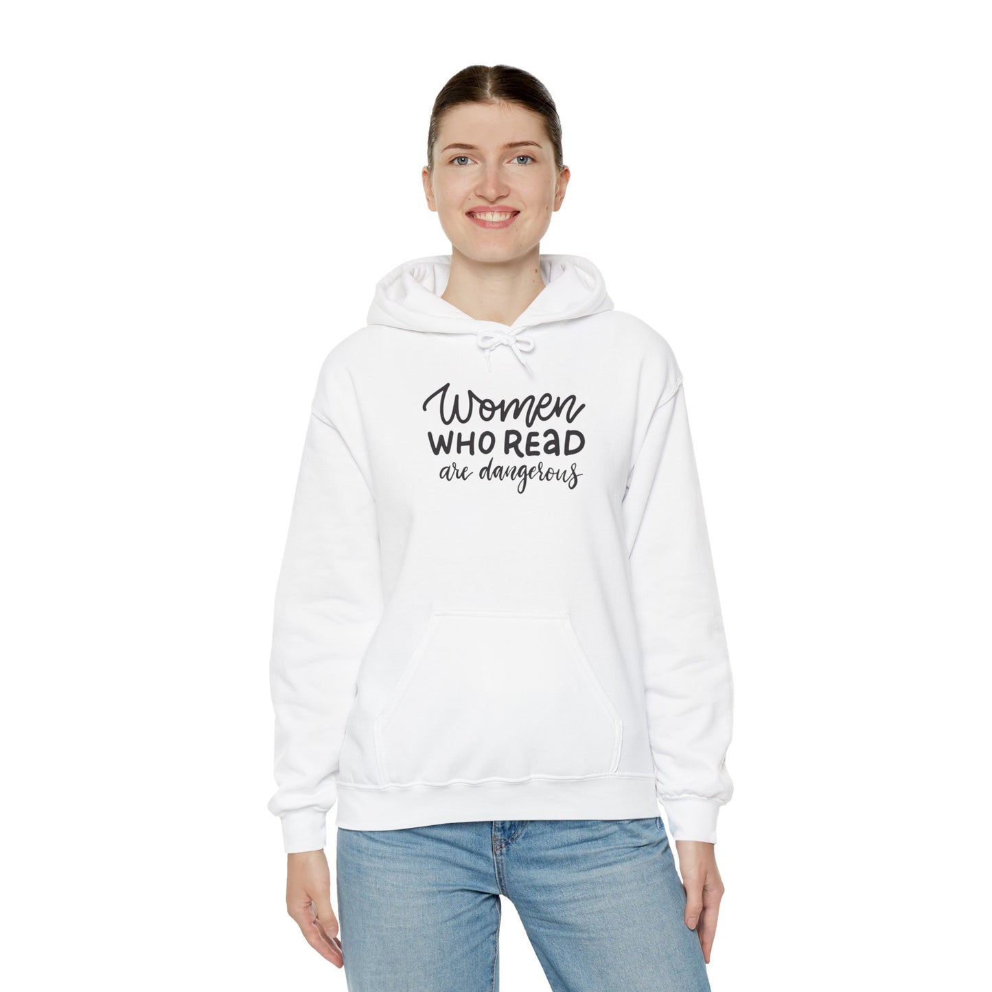 Women Who Read Are Dangerous Hoodie - Unisex Heavy Blend™ Sweatshirt - LUVEN