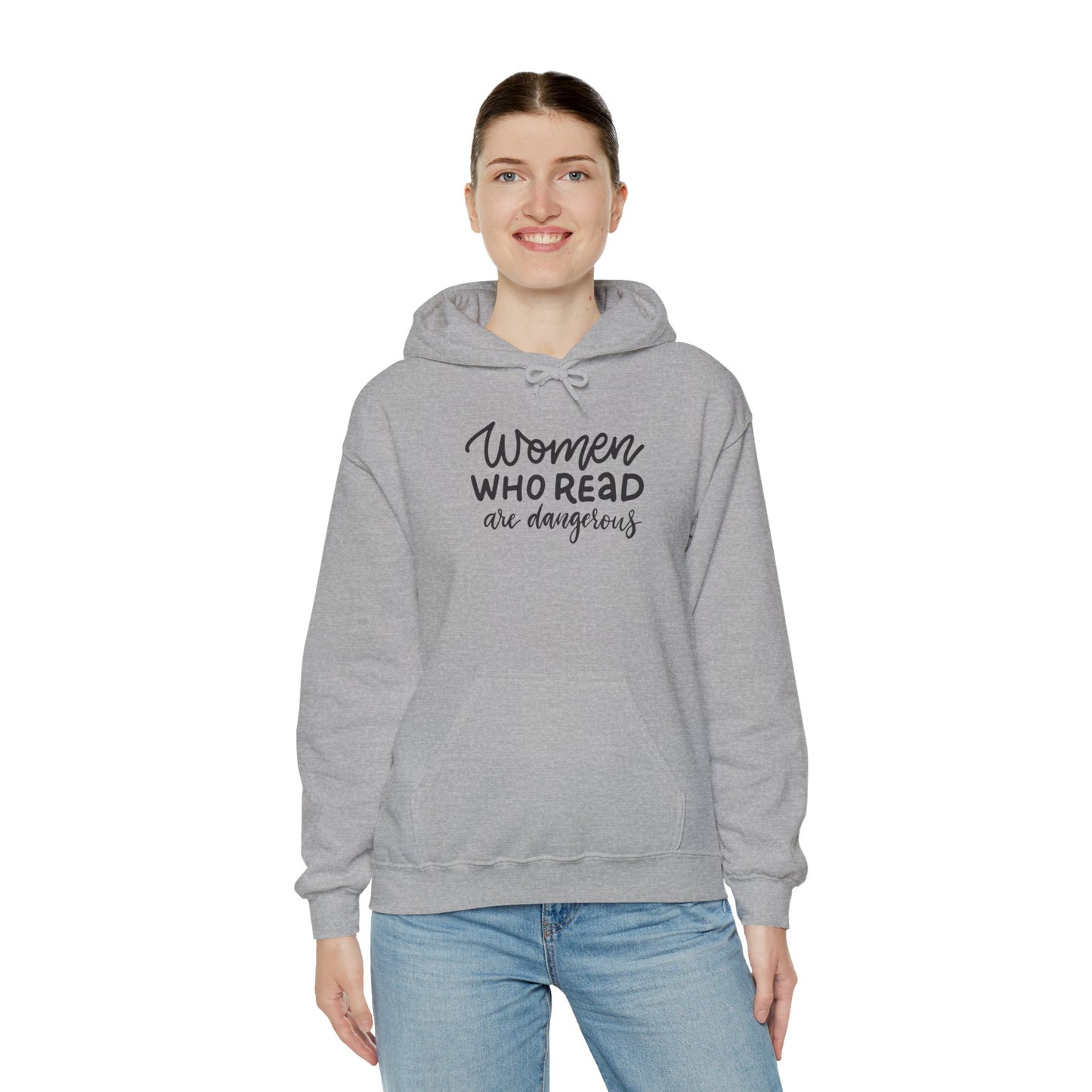 Women Who Read Are Dangerous Hoodie - Unisex Heavy Blend™ Sweatshirt - LUVEN
