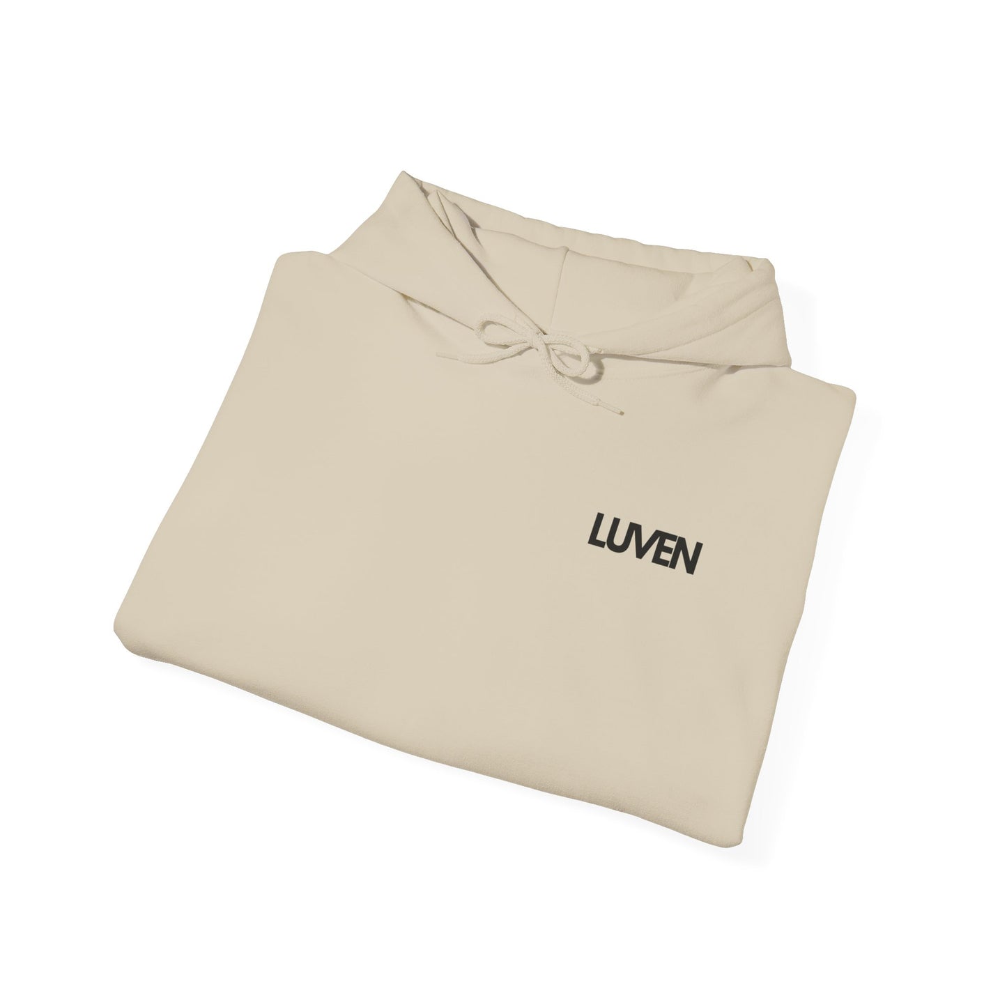 Comfortable Unisex Hooded Sweatshirt with Inspirational Design - Perfect for Relaxation and Everyday Wear - LUVEN