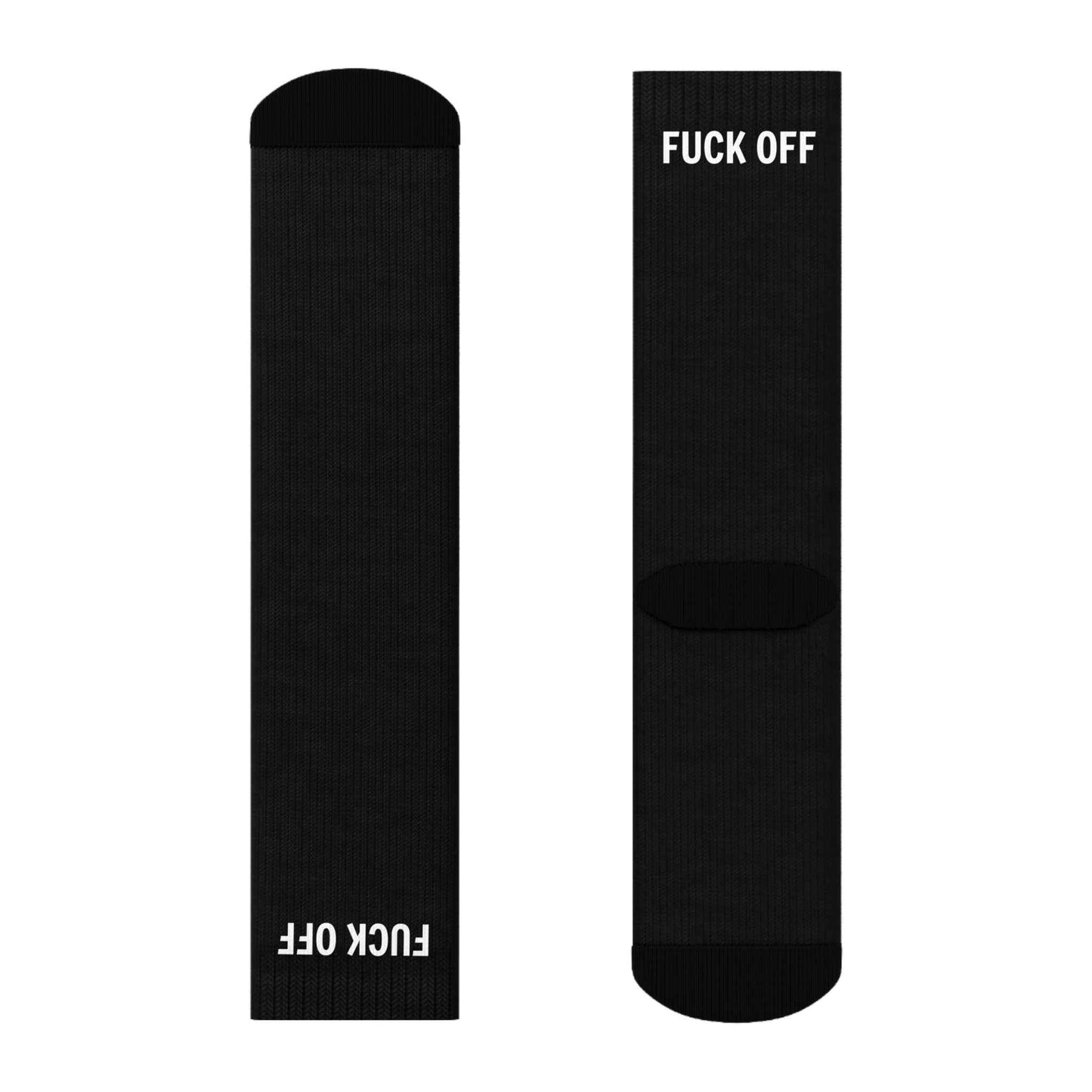 Funny Crew Socks - "Fuck Off" Statement Socks for Casual Wear