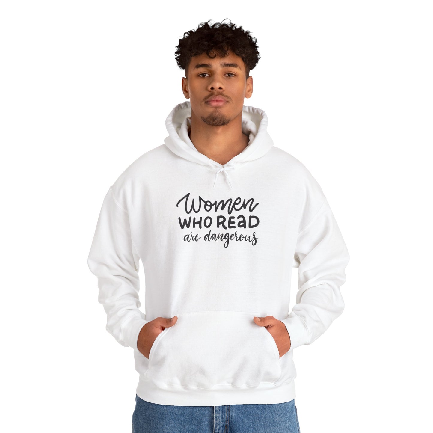 Women Who Read Are Dangerous Hoodie - Unisex Heavy Blend™ Sweatshirt - LUVEN