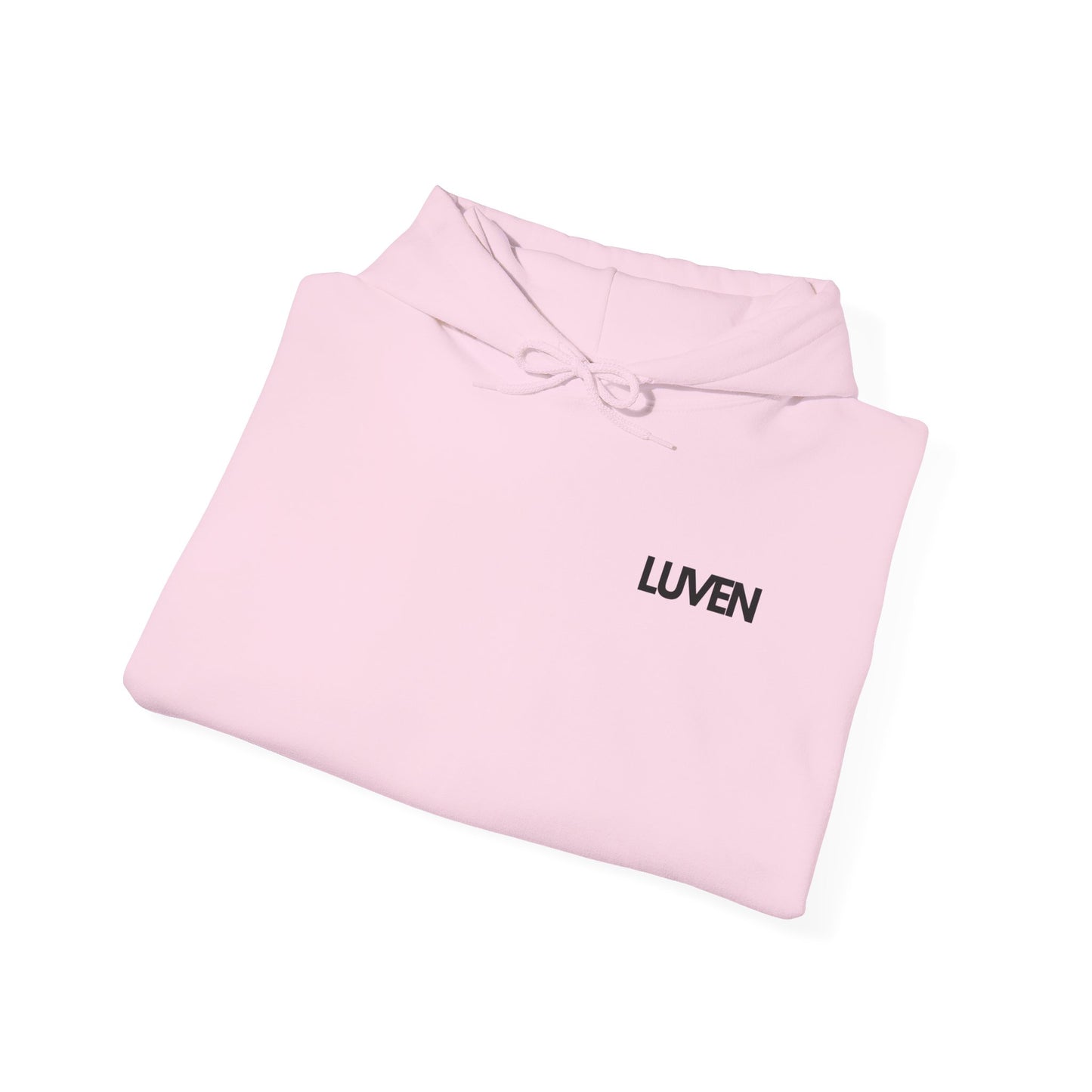 Comfortable Unisex Hooded Sweatshirt with Inspirational Design - Perfect for Relaxation and Everyday Wear - LUVEN