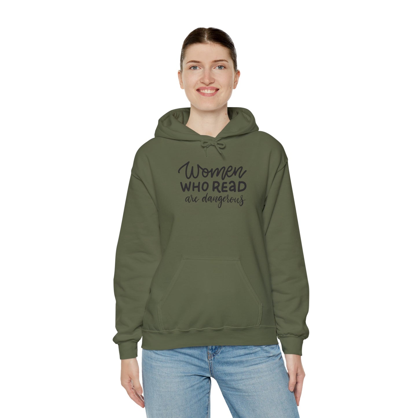 Women Who Read Are Dangerous Hoodie - Unisex Heavy Blend™ Sweatshirt - LUVEN