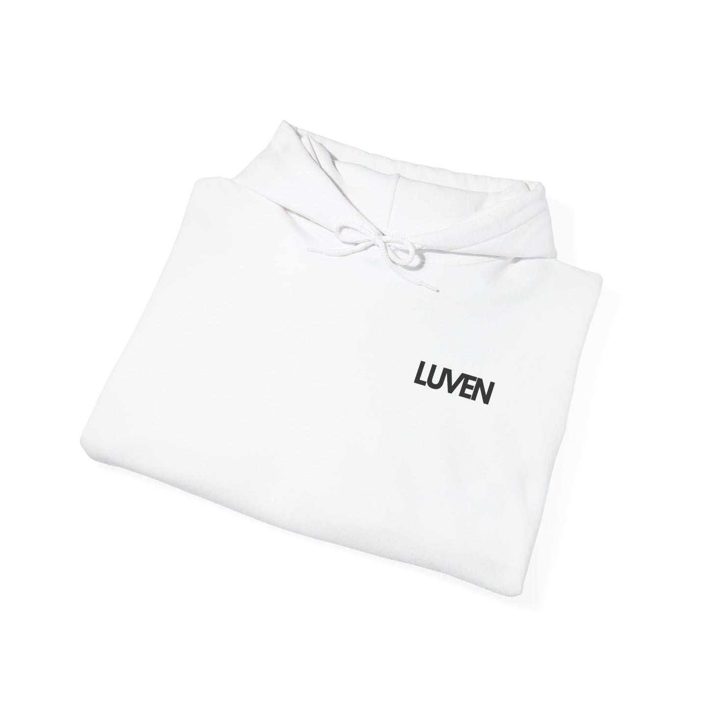 Comfortable Unisex Hooded Sweatshirt with Inspirational Design - Perfect for Relaxation and Everyday Wear - LUVEN
