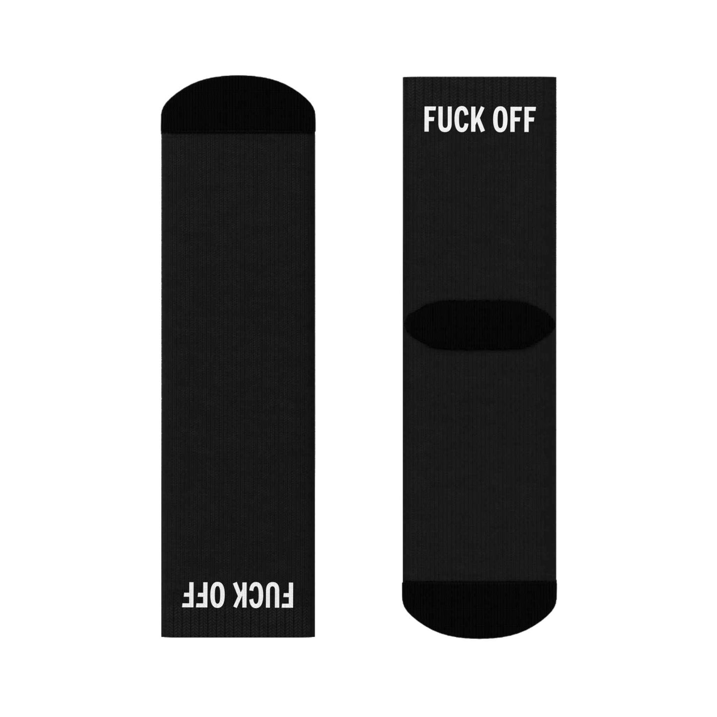 Funny Crew Socks - "Fuck Off" Statement Socks for Casual Wear