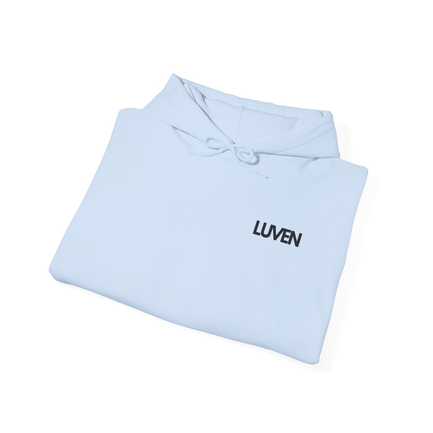 Comfortable Unisex Hooded Sweatshirt with Inspirational Design - Perfect for Relaxation and Everyday Wear - LUVEN