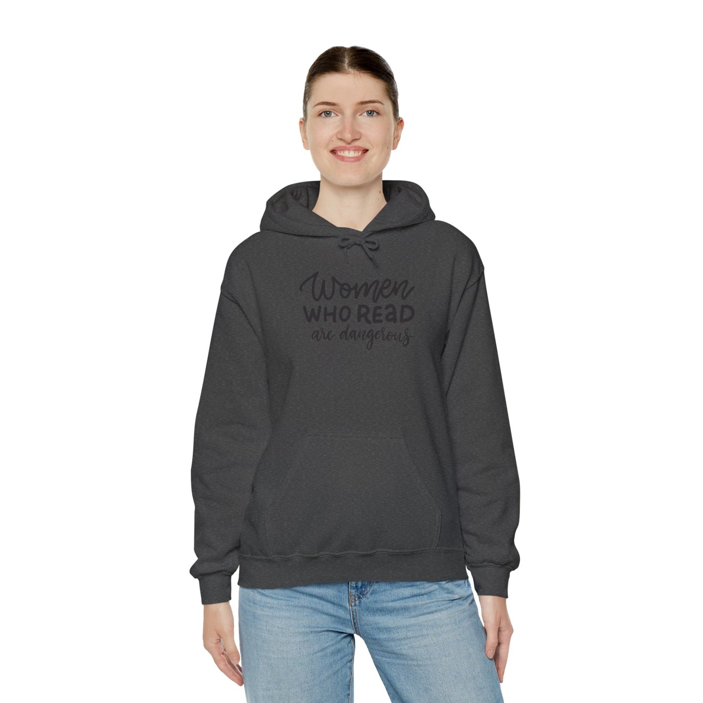 Women Who Read Are Dangerous Hoodie - Unisex Heavy Blend™ Sweatshirt - LUVEN