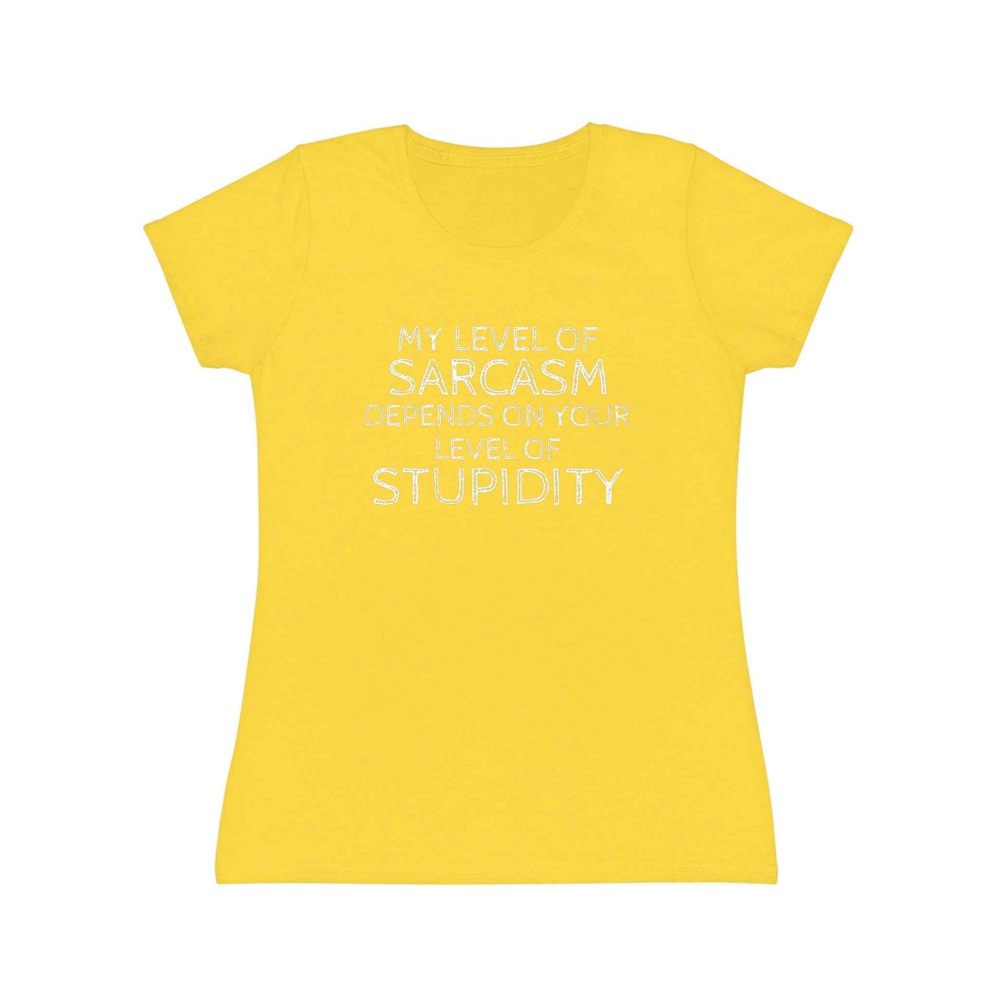 Sarcasm Level Women's T-Shirt - Funny Humor Tee for Casual Wear