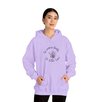 So Many Books Hooded Sweatshirt | Cozy Unisex Hoodie for Book Lovers - LUVEN