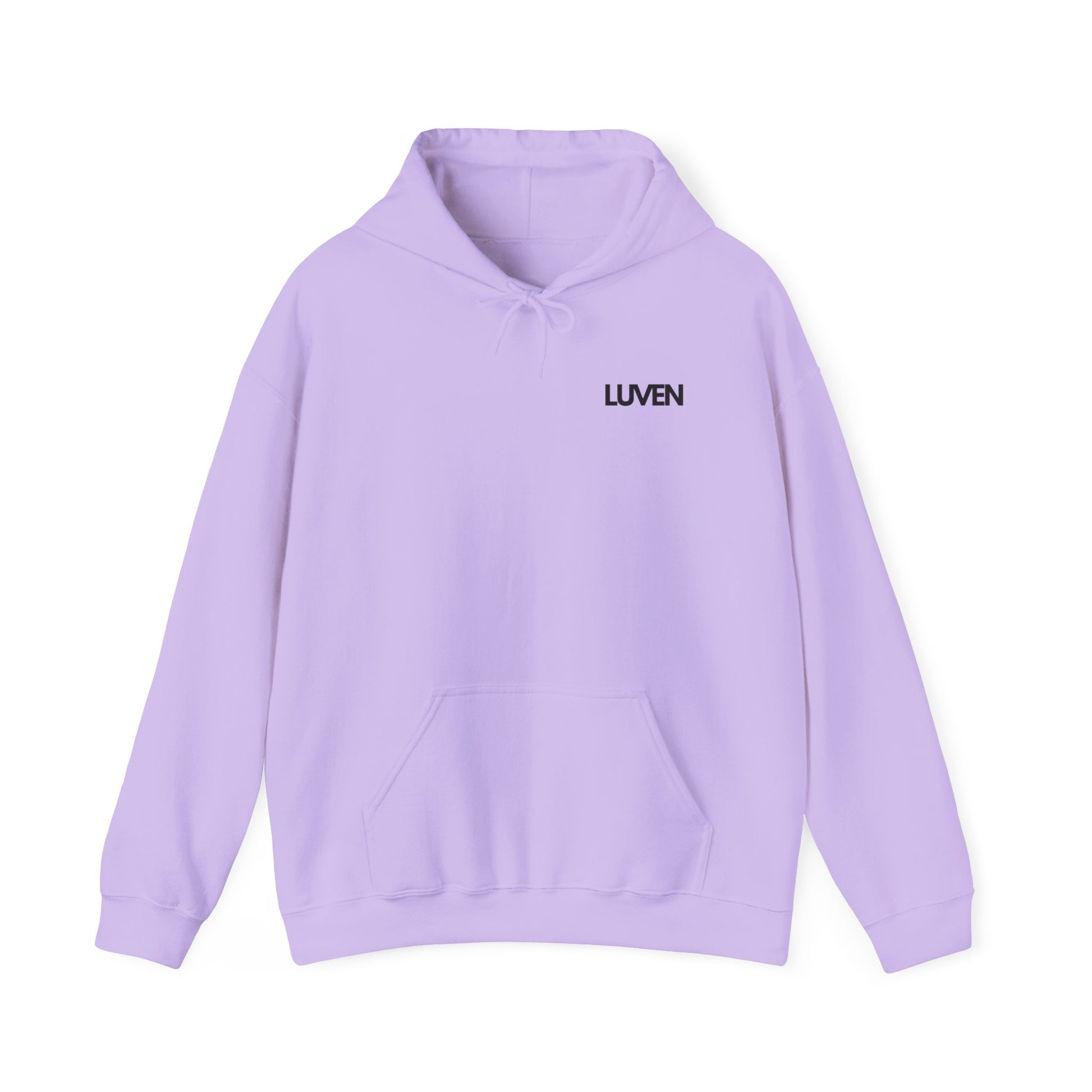 Comfortable Unisex Hooded Sweatshirt with Inspirational Design - Perfect for Relaxation and Everyday Wear - LUVEN