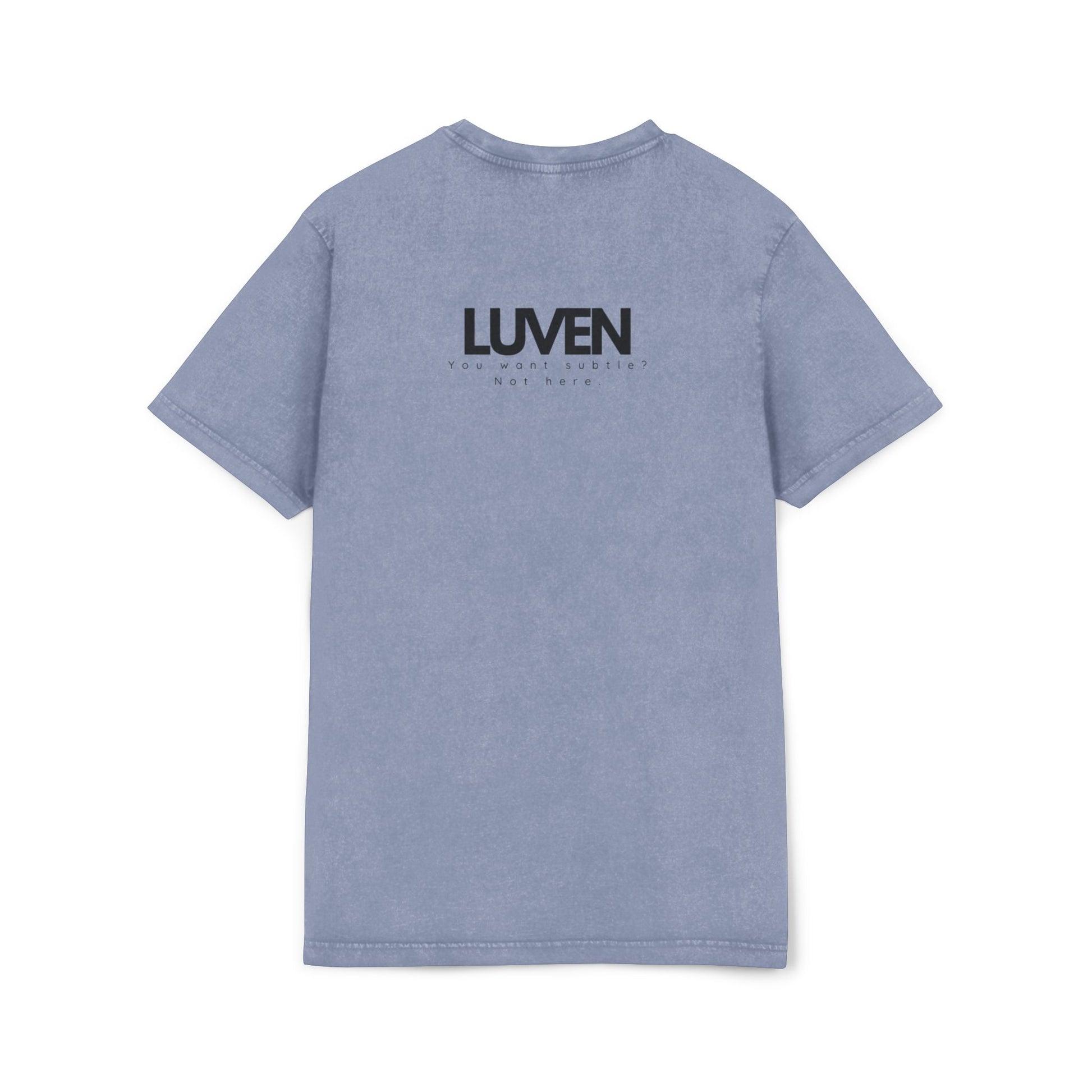 Trendy Acid Washed Tee - Casual Everyday Wear with LUVEN Design - LUVEN