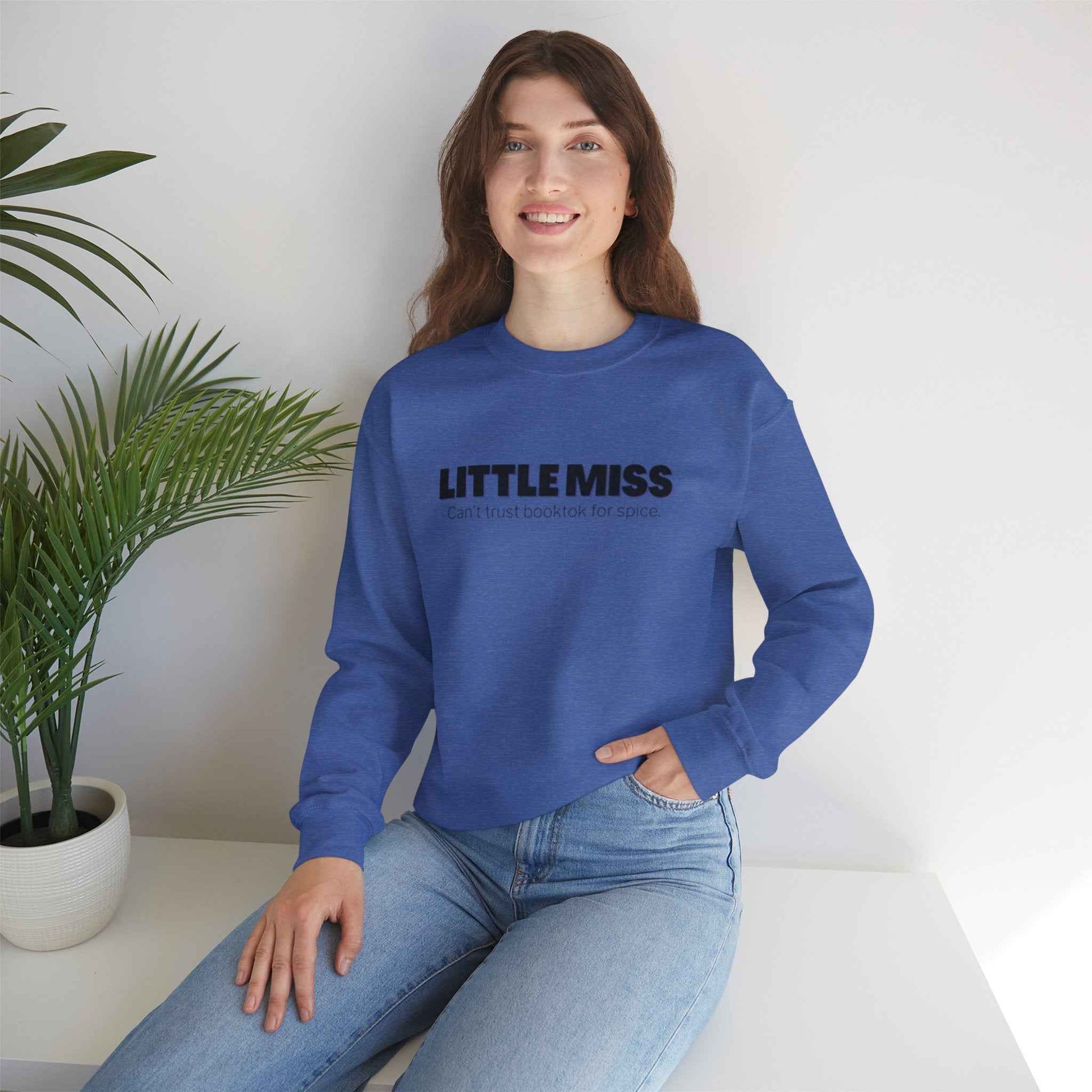 Little Miss Crewneck Sweatshirt - Cozy & Humorous