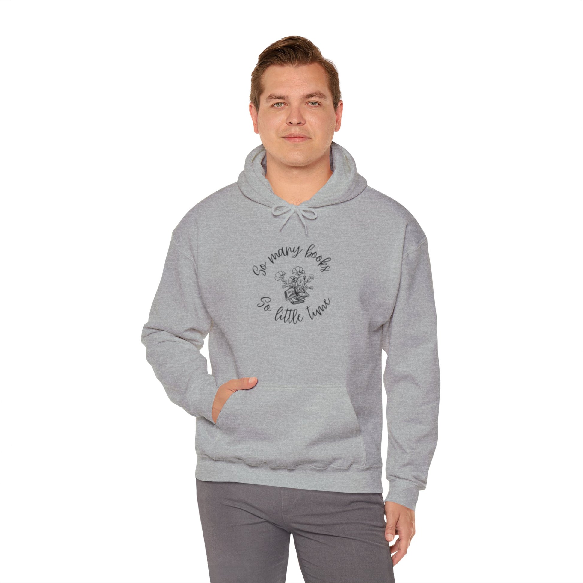 So Many Books Hooded Sweatshirt | Cozy Unisex Hoodie for Book Lovers - LUVEN