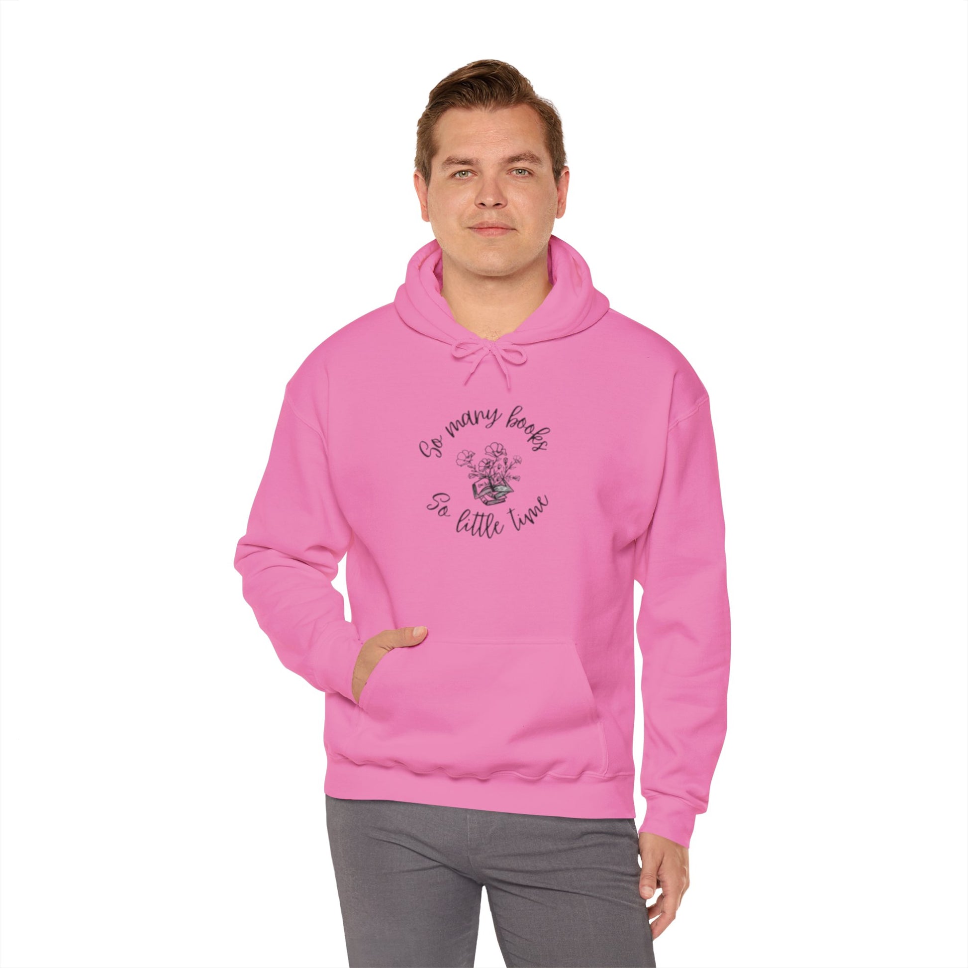 So Many Books Hooded Sweatshirt | Cozy Unisex Hoodie for Book Lovers - LUVEN