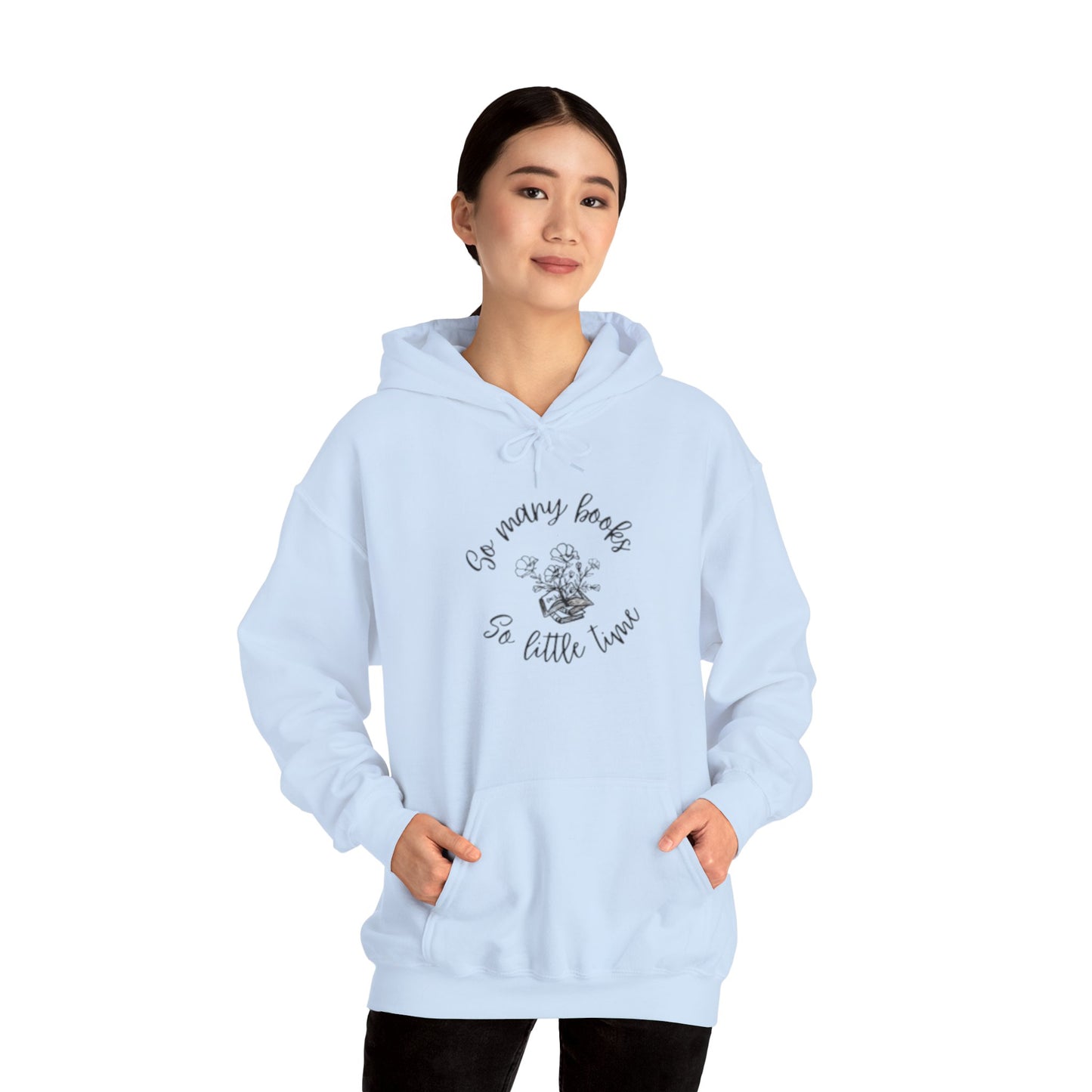 So Many Books Hooded Sweatshirt | Cozy Unisex Hoodie for Book Lovers - LUVEN