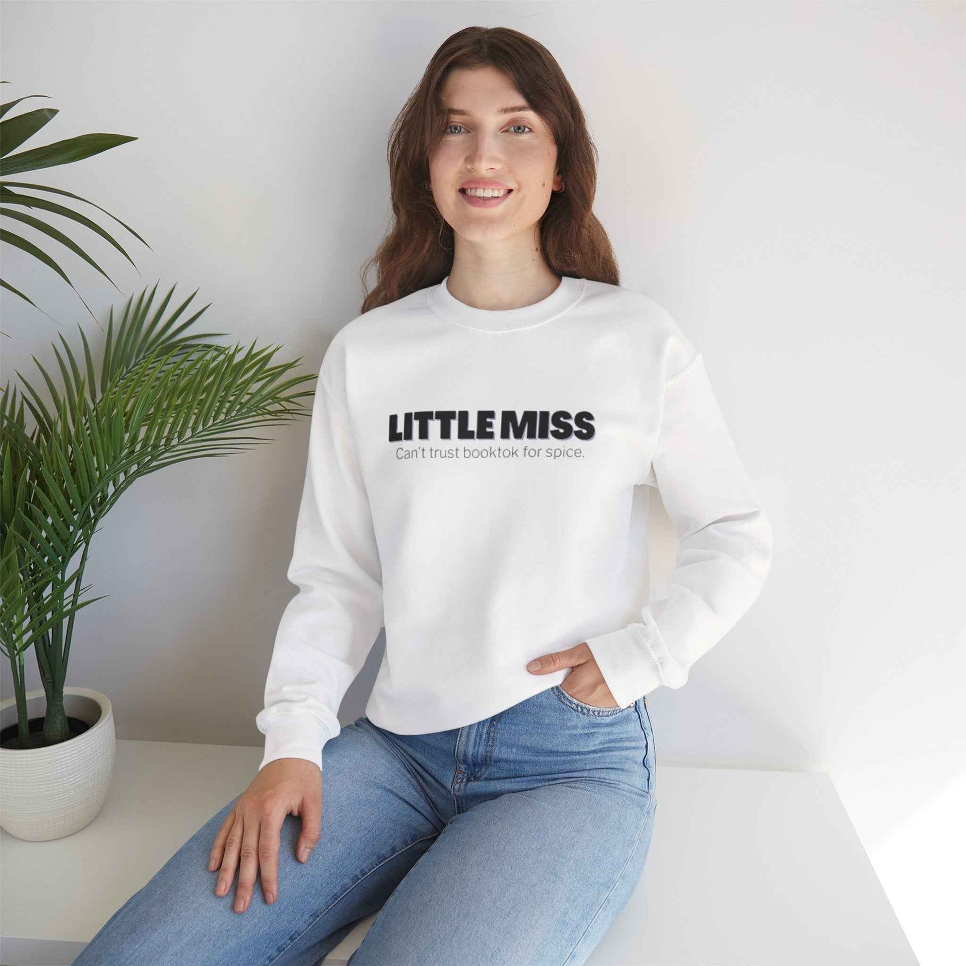 Little Miss Crewneck Sweatshirt - Cozy & Humorous
