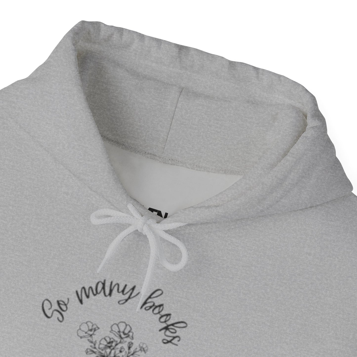 So Many Books Hooded Sweatshirt | Cozy Unisex Hoodie for Book Lovers - LUVEN