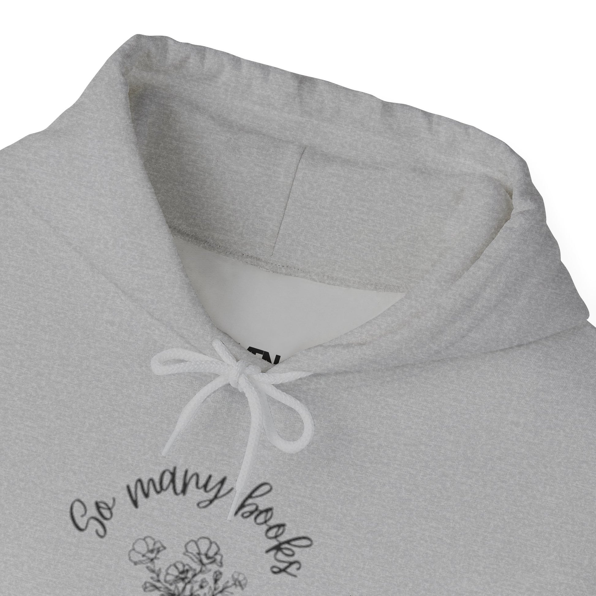 So Many Books Hooded Sweatshirt | Cozy Unisex Hoodie for Book Lovers - LUVEN