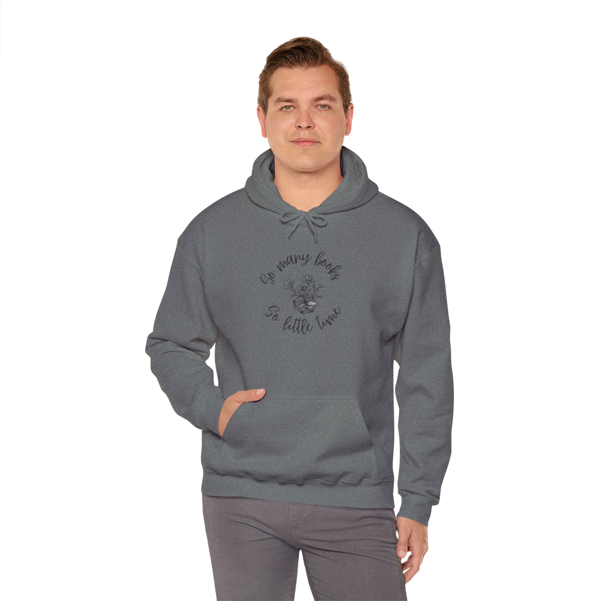 So Many Books Hooded Sweatshirt | Cozy Unisex Hoodie for Book Lovers - LUVEN