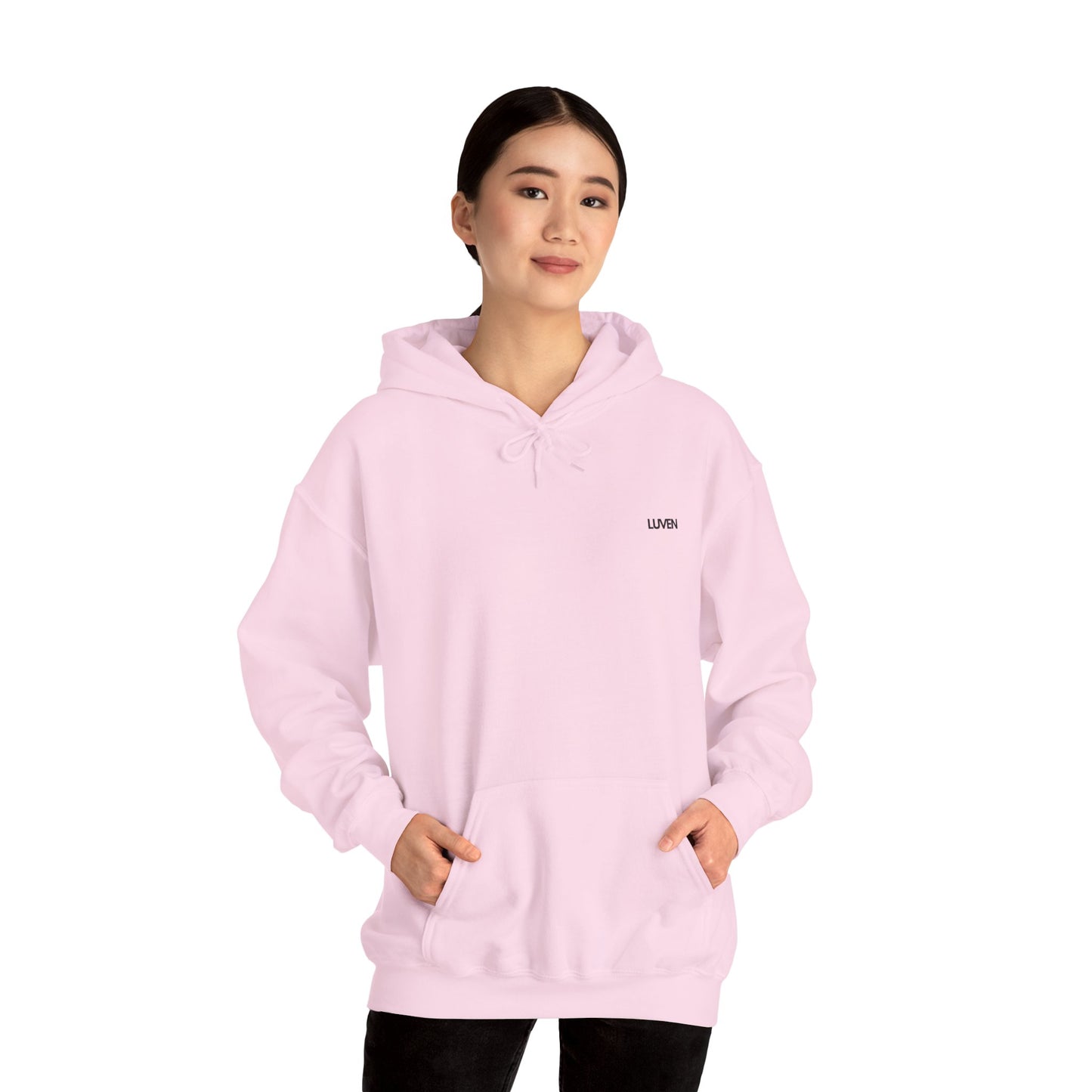 Positivity Vibes Unisex Hoodie with Uplifting Message - Comfort Blend - LUVEN