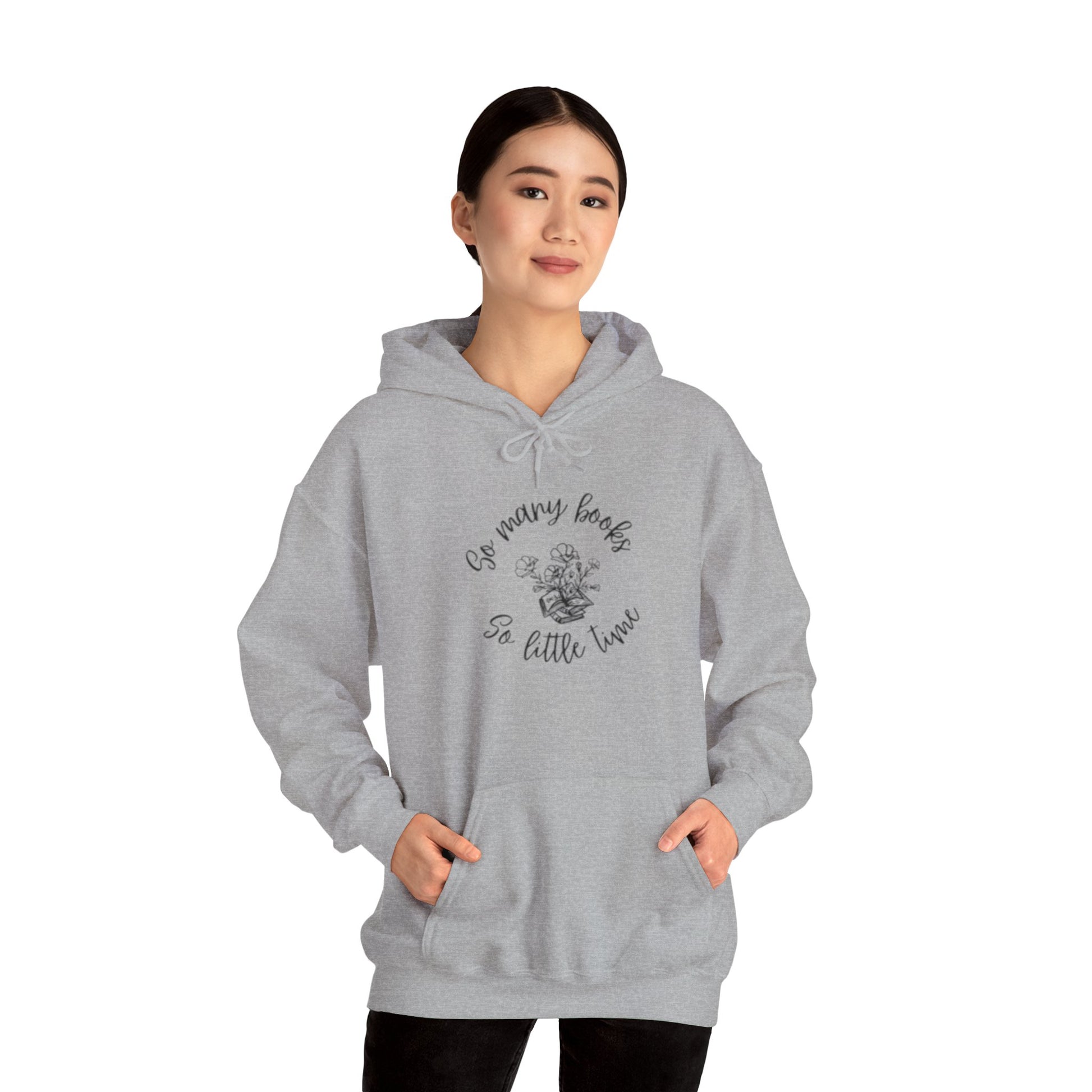 So Many Books Hooded Sweatshirt | Cozy Unisex Hoodie for Book Lovers - LUVEN