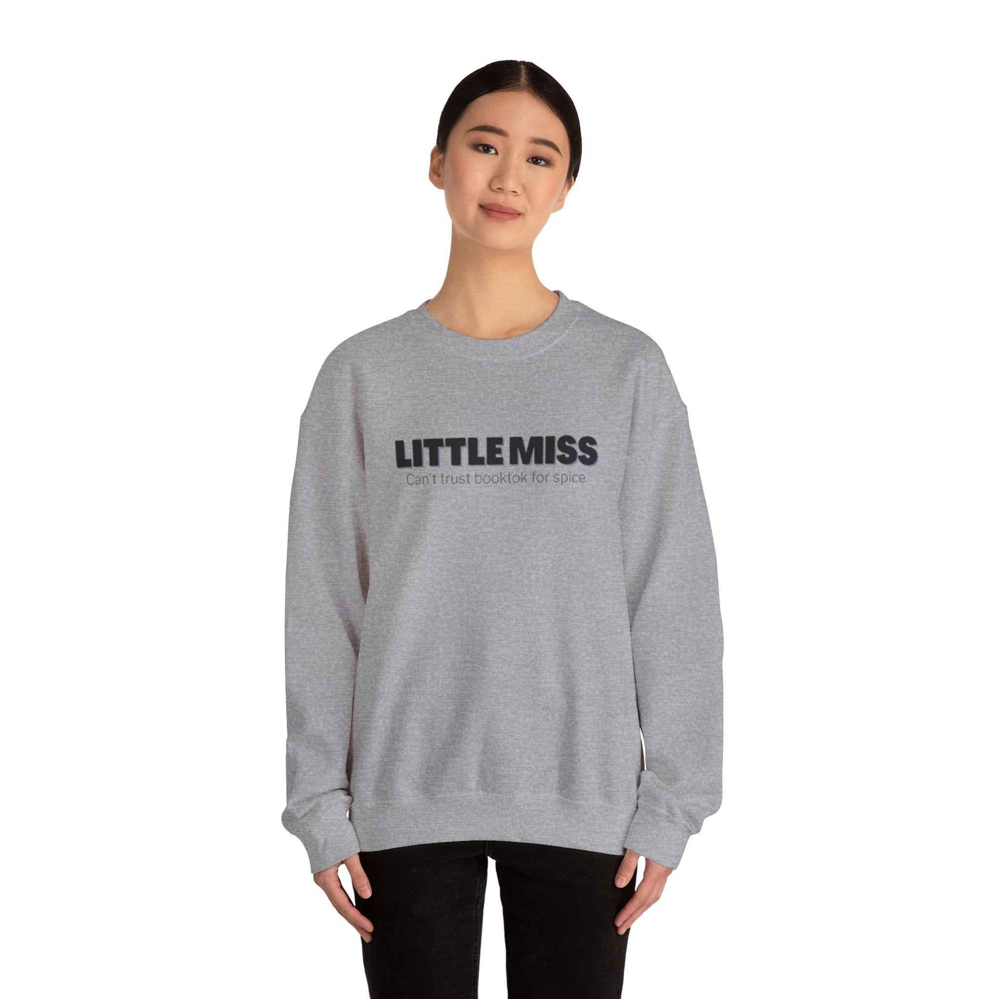 Little Miss Crewneck Sweatshirt - Cozy & Humorous