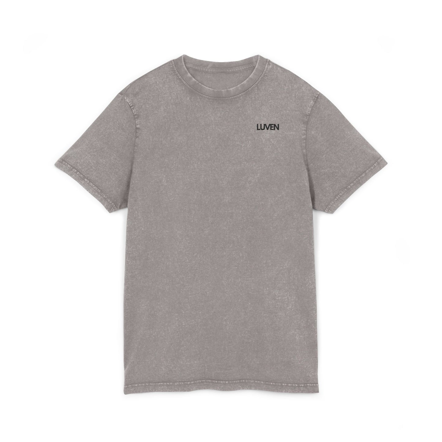 Trendy Acid Washed Tee - Casual Everyday Wear with LUVEN Design - LUVEN