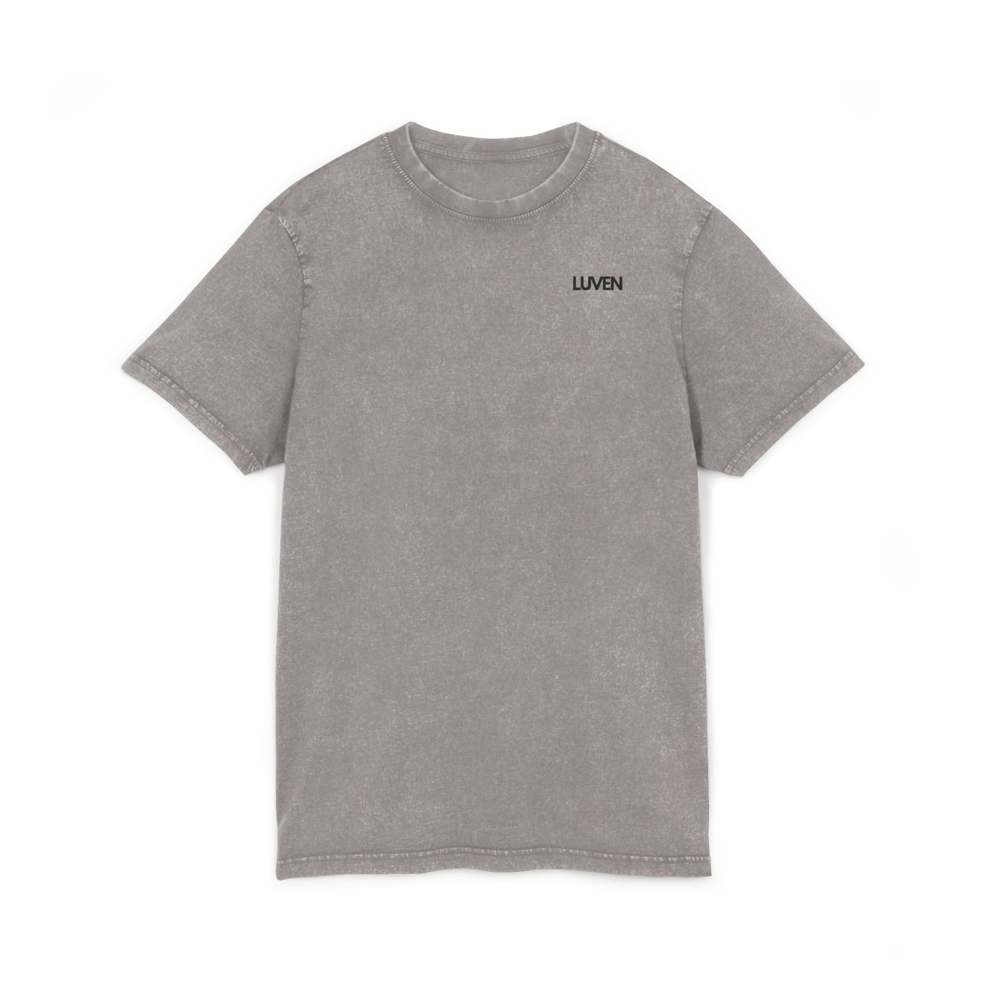 Trendy Acid Washed Tee - Casual Everyday Wear with LUVEN Design - LUVEN