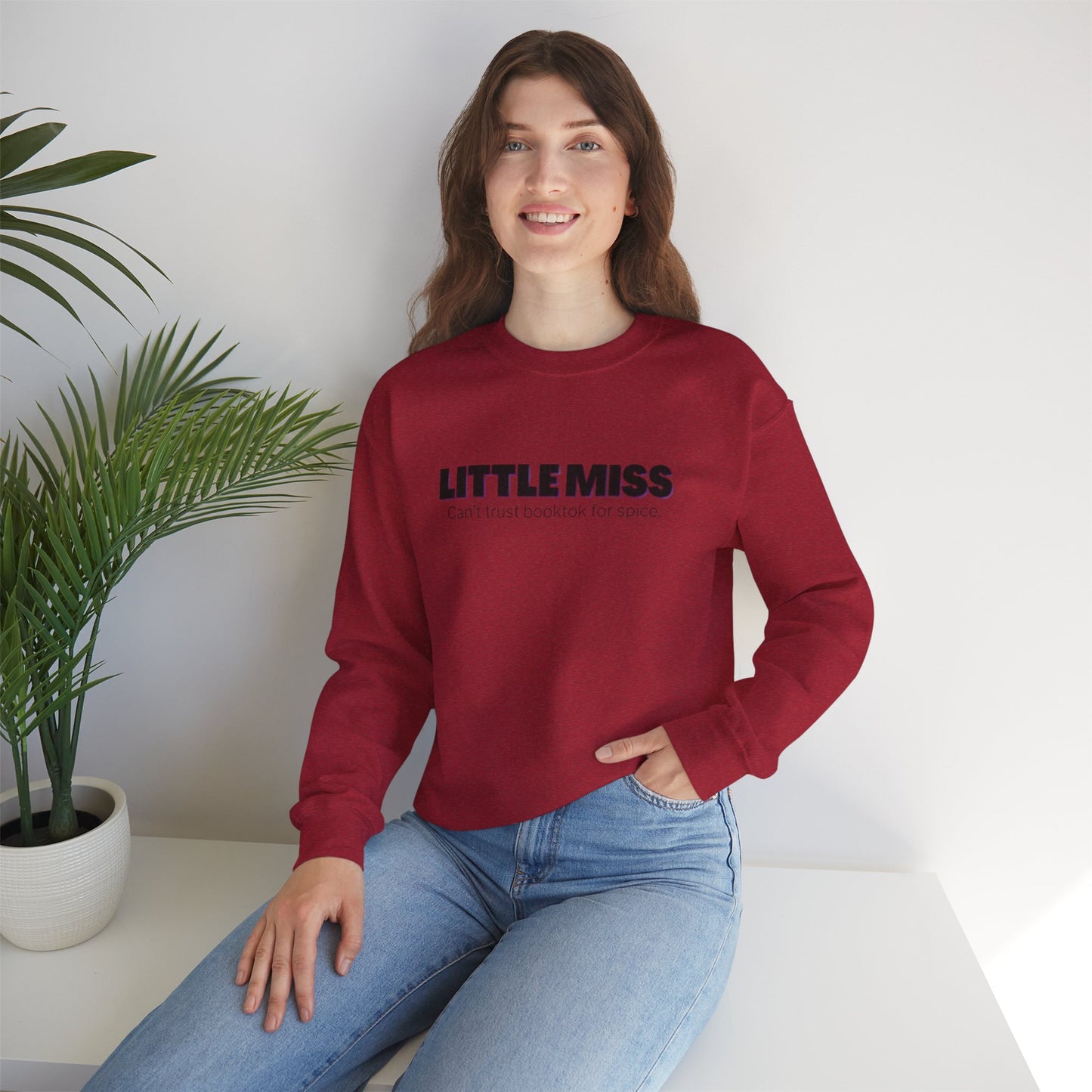 Little Miss Crewneck Sweatshirt - Cozy & Humorous