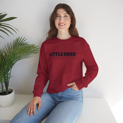 Little Miss Crewneck Sweatshirt - Cozy & Humorous