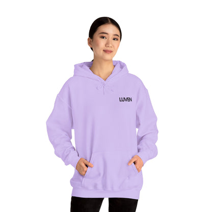 Comfortable Unisex Hooded Sweatshirt with Inspirational Design - Perfect for Relaxation and Everyday Wear - LUVEN