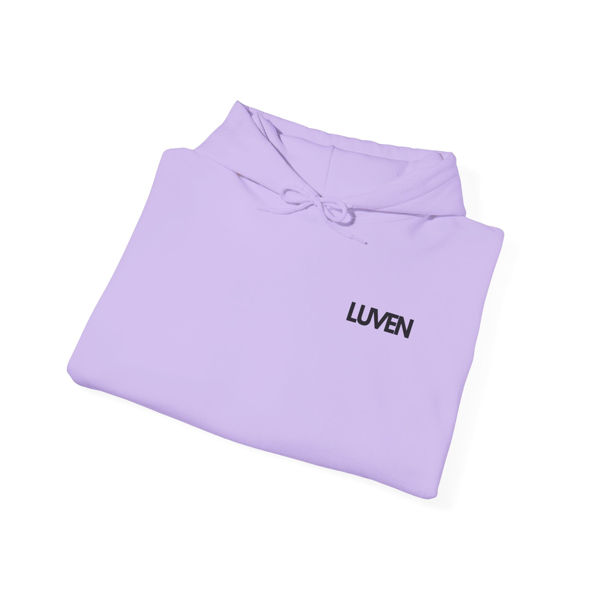 Comfortable Unisex Hooded Sweatshirt with Inspirational Design - Perfect for Relaxation and Everyday Wear - LUVEN