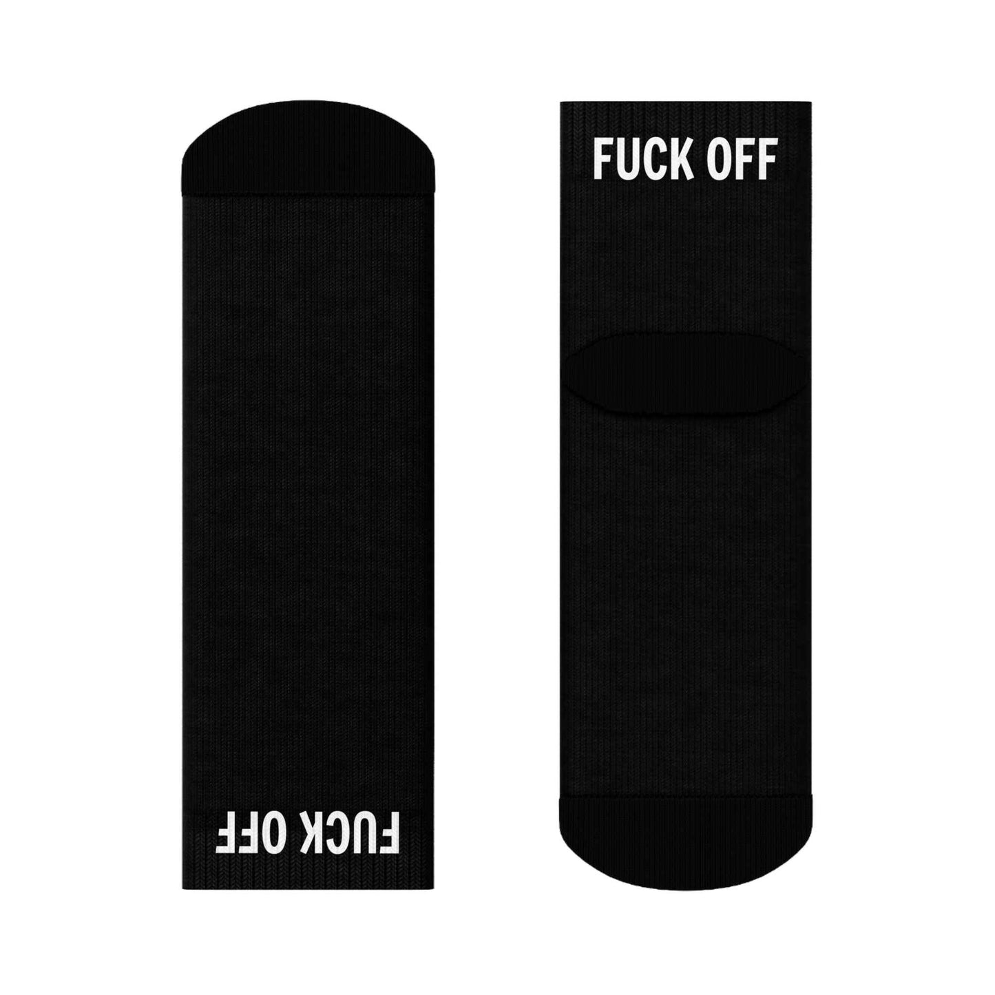 Funny Crew Socks - "Fuck Off" Statement Socks for Casual Wear