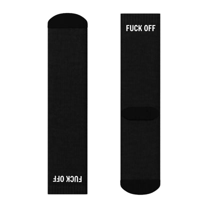 Funny Crew Socks - "Fuck Off" Statement Socks for Casual Wear