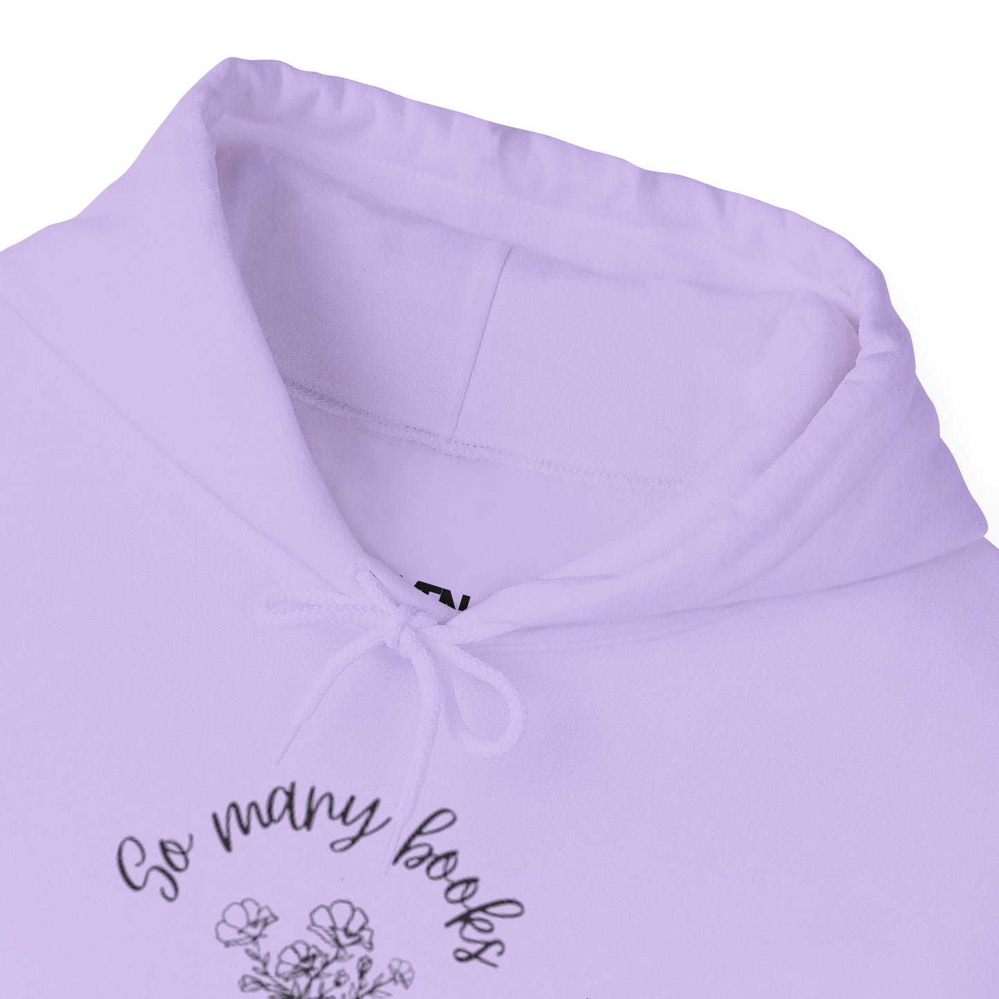 So Many Books Hooded Sweatshirt | Cozy Unisex Hoodie for Book Lovers - LUVEN