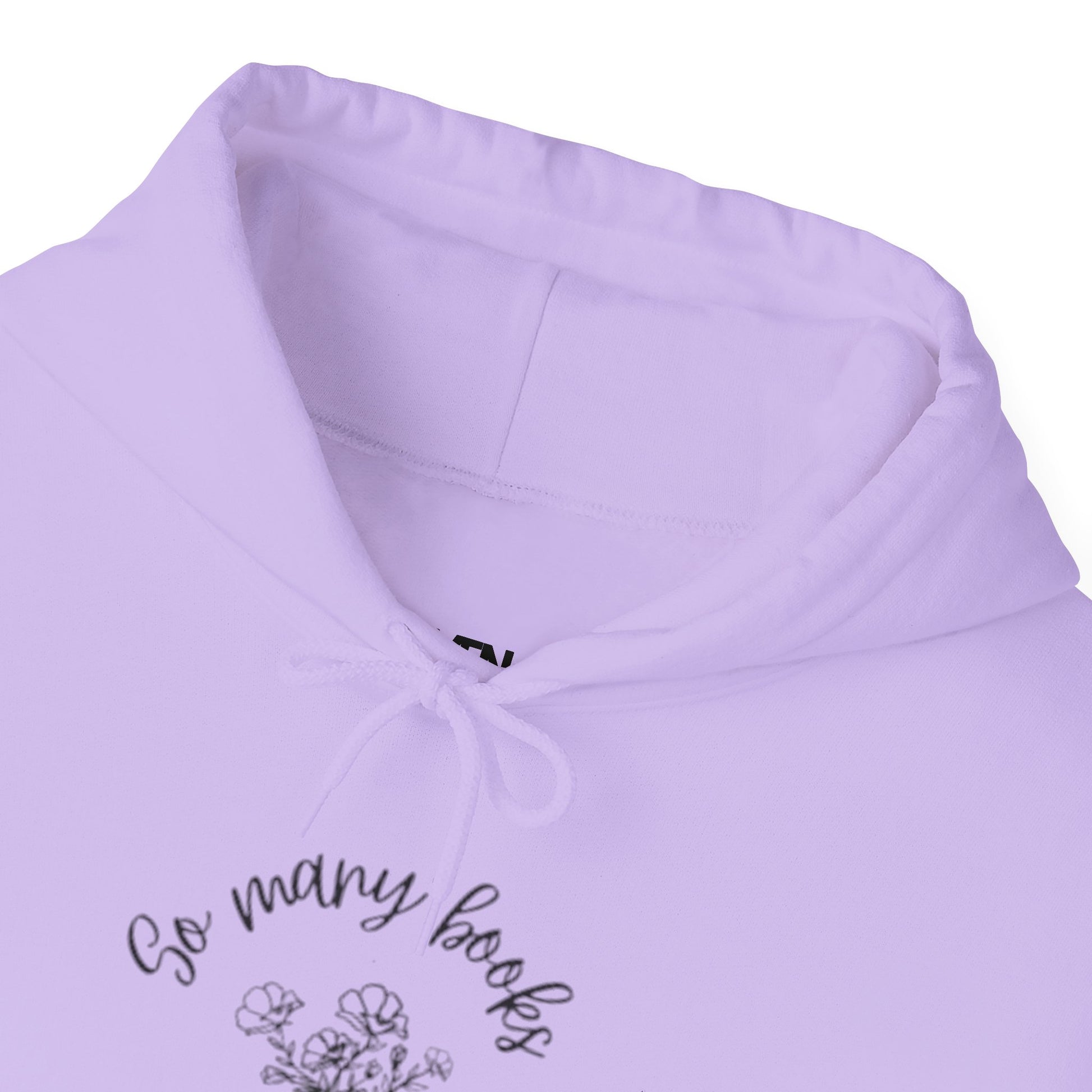So Many Books Hooded Sweatshirt | Cozy Unisex Hoodie for Book Lovers - LUVEN