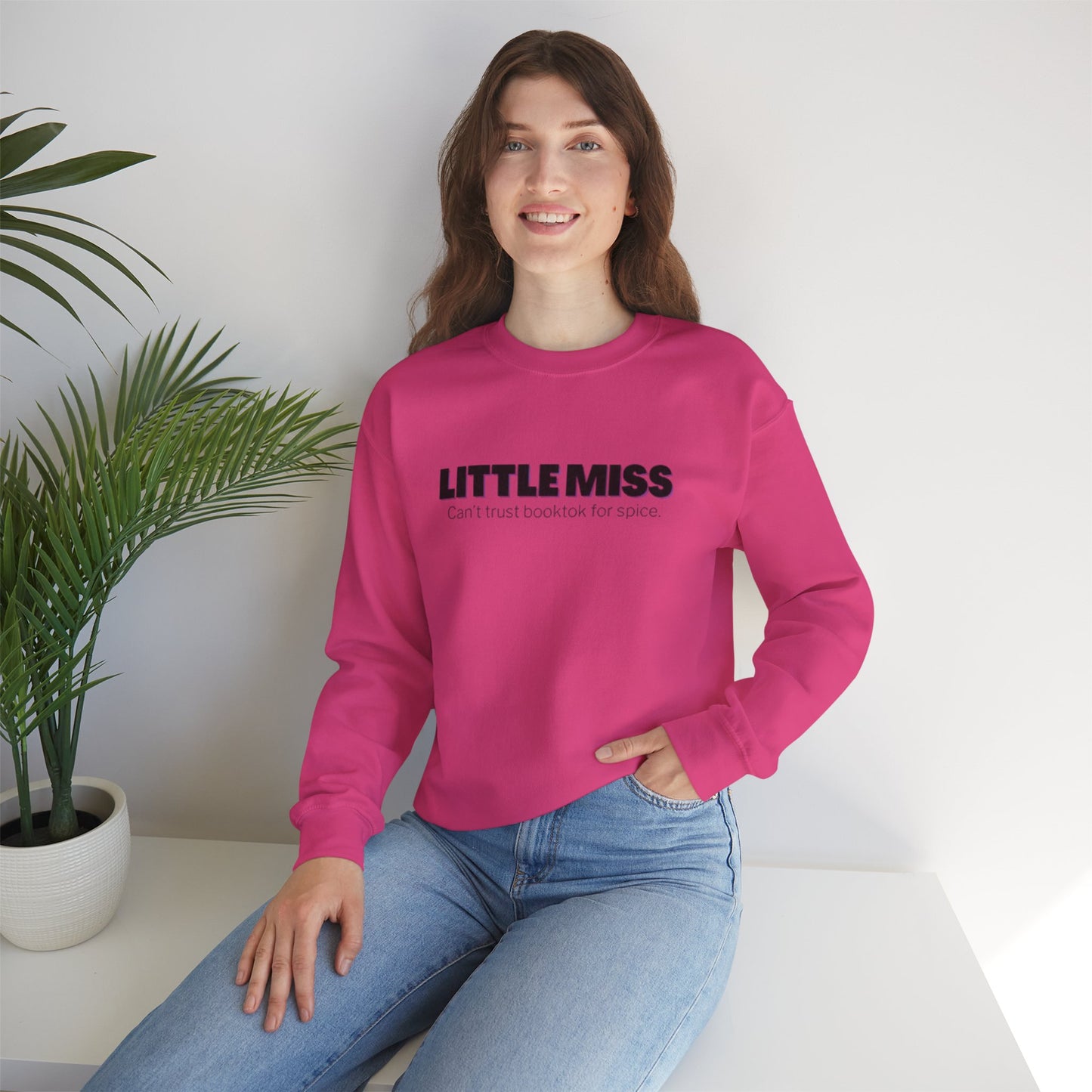 Little Miss Crewneck Sweatshirt - Cozy & Humorous