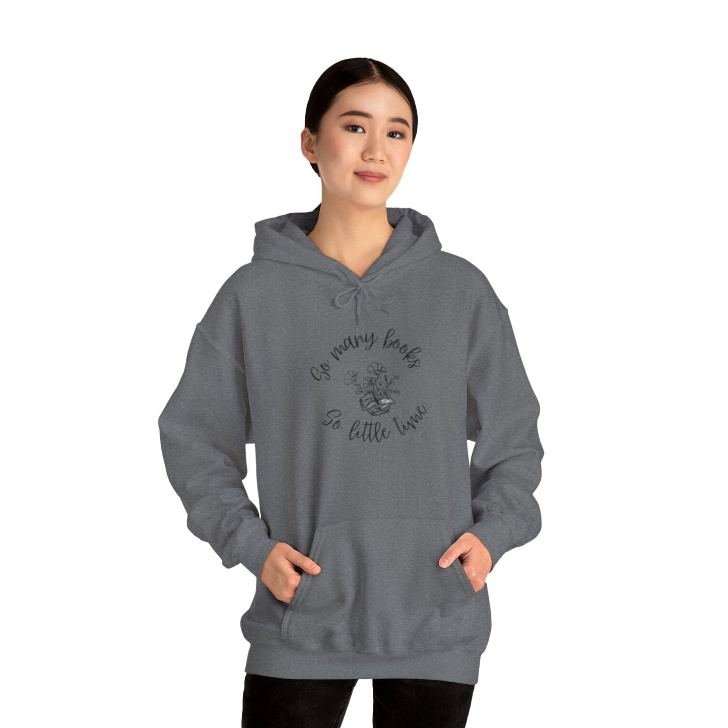 So Many Books Hooded Sweatshirt | Cozy Unisex Hoodie for Book Lovers - LUVEN