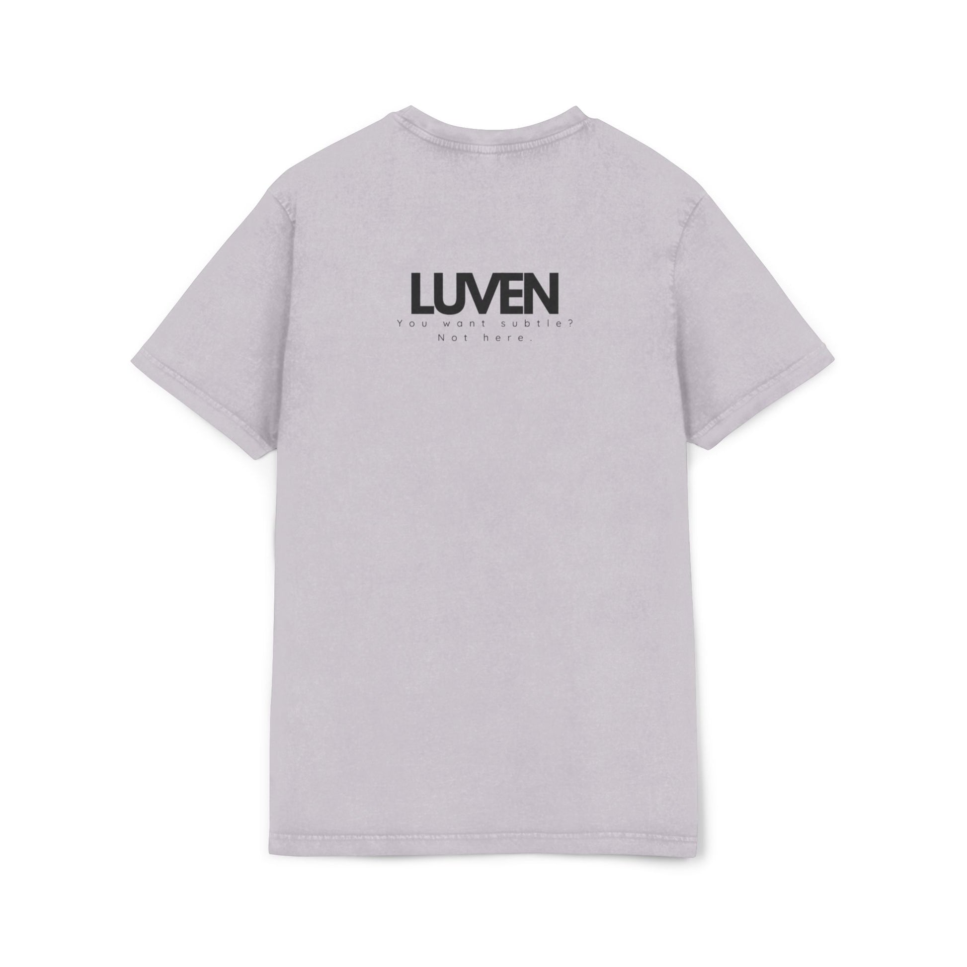 Trendy Acid Washed Tee - Casual Everyday Wear with LUVEN Design - LUVEN