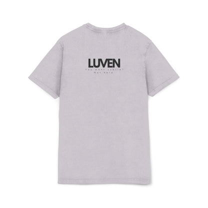 Trendy Acid Washed Tee - Casual Everyday Wear with LUVEN Design - LUVEN