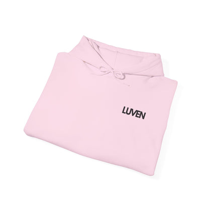 Comfortable Unisex Hooded Sweatshirt with Inspirational Design - Perfect for Relaxation and Everyday Wear - LUVEN