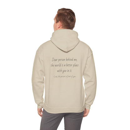 Positivity Vibes Unisex Hoodie with Uplifting Message - Comfort Blend - LUVEN