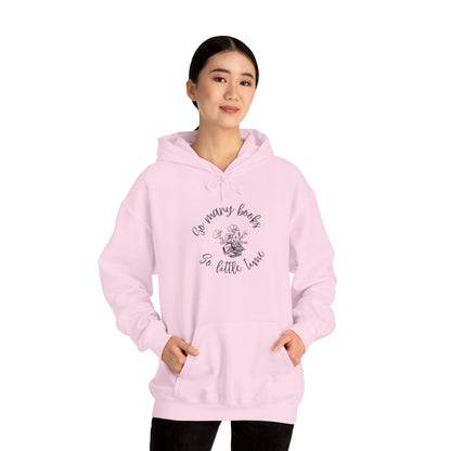 So Many Books Hooded Sweatshirt | Cozy Unisex Hoodie for Book Lovers - LUVEN