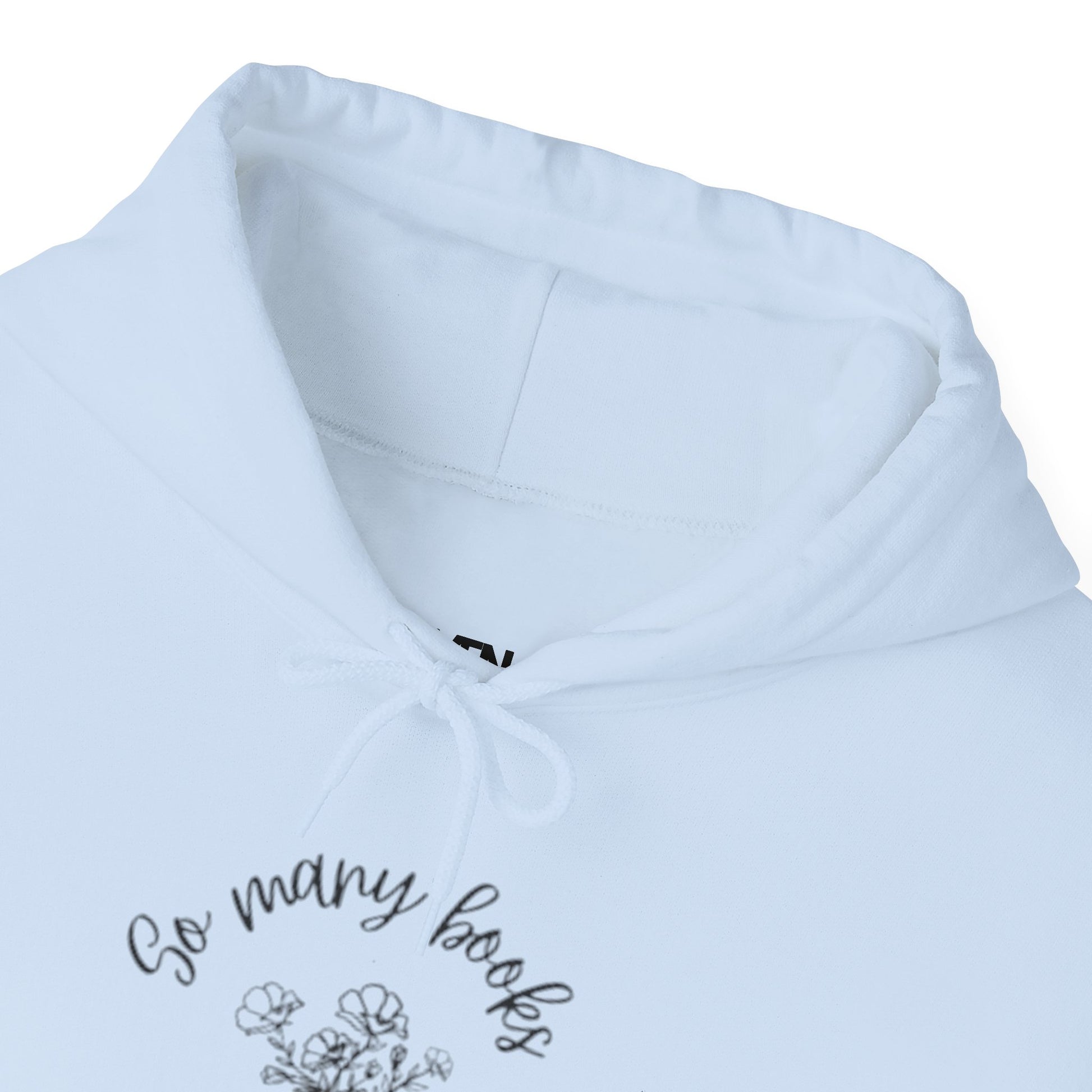 So Many Books Hooded Sweatshirt | Cozy Unisex Hoodie for Book Lovers - LUVEN