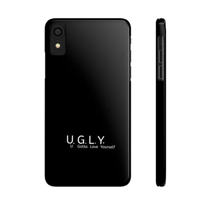 U.G.L.Y. Slim Phone Case - U Gotta Love Yourself - Motivational Phone Cover - LUVEN