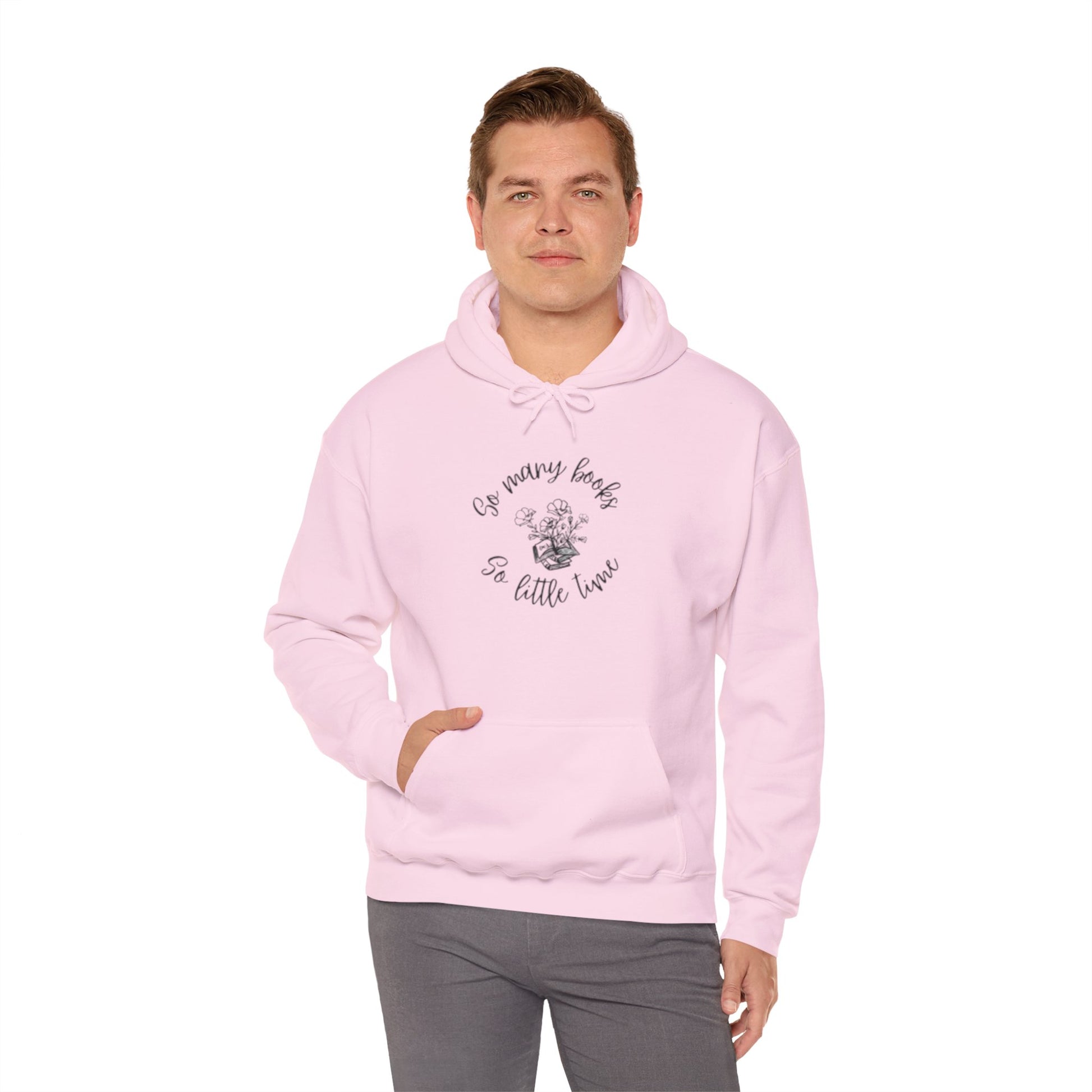 So Many Books Hooded Sweatshirt | Cozy Unisex Hoodie for Book Lovers - LUVEN
